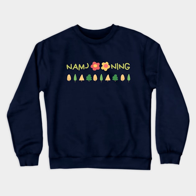 Namjooning (RM of BTS Bangtan Sonyeondan) - Flowers Crewneck Sweatshirt by e s p y